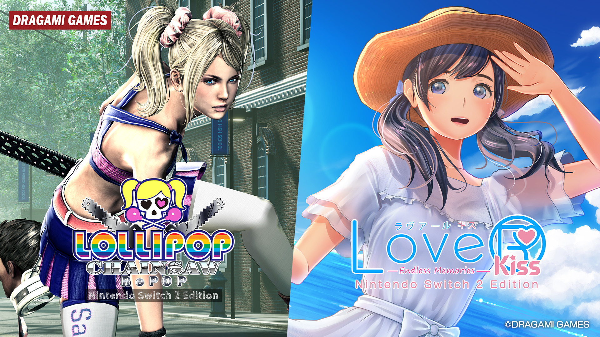 『LOLLIPOP CHAINSAW RePOP Nintendo Switch 2 Edition』と『LoveR Kiss Endless Memories Nintendo Switch 2 Edition』発売日決定！パッケージ版は本日より予約受付開始！
